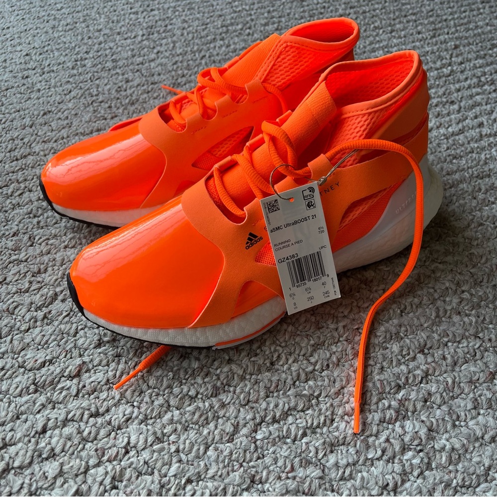Stella McCartney Adidas Orange Sneakers